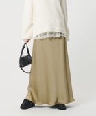 【ビューティ&ユース ユナイテッドアローズ/BEAUTY&YOUTH / UNITED ARROWS】のポリエステルサテン マーメイドフレアスカート 人気、トレンドファッション・服の通販 founy(ファニー) ファッション Fashion レディースファッション Fashion for Women スカート Skirts Aライン・フレアスカート A-Line & Flared Skirts サテン Satin, Glossy Fabric スニーカー Sneakers, Trainers ドレープ Drape, Draping Fabric フェミニン Feminine, Girly フレア Flare, Flared マーメイド Mermaid, Fishtail Silhouette リネン Linen, Linen Fabric リラックス Relax, Relaxed Fit エレガント 上品 Elegant thumbnail BEIGE|ID: prp329100004851691 ipo3291000000036042163