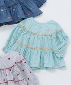 【エフオー オンラインストア/F.O.Online Store / KIDS】のフルーツ刺繍メローティアードチュニック 人気、トレンドファッション・服の通販 founy(ファニー) ファッション Fashion キッズファッション Fashion for Kids おすすめ Recommended / Our Picks 春 Spring 長袖 Long Sleeve, Full Sleeve thumbnail ミント|ID: prp329100004852171 ipo3291000000036068241