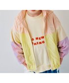 【エフオー オンラインストア/F.O.Online Store / KIDS】のマルチカラーウィンドブレーカー 人気、トレンドファッション・服の通販 founy(ファニー) ファッション Fashion キッズファッション Fashion for Kids コンパクト Compact, Small Size ループ Loop, Loop Knit 切替 Switching, Contrast Panel 春 Spring thumbnail ピンク|ID: prp329100004852218 ipo3291000000036205422