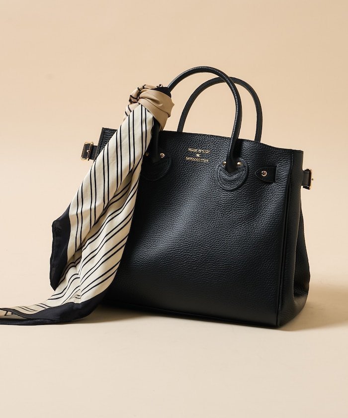 【フリークスストア/FREAK'S STORE】のEMBOSSED LEATHER BELTED TOTE S 25AW26SS インテリア・キッズ・メンズ・レディースファッション・服の通販 founy(ファニー) 　ファッション　Fashion　レディースファッション　Fashion for Women　バッグ　Bags　スウェット / スエット　Sweatshirt, Sweatwear　デニム　Denim, Jeans Material　人気　Popular, Best Seller　ポケット　Pocket, Pocket Detail　S/S・春夏　SS, Spring/Summer, Warm Season　夏　Summer　ビジネス 仕事 通勤　Business / Work / Commuting　2025年　2025　2025-2026秋冬・A/W　Autumn/Winter 2025–26 AW25–26　2026年　2026　ブラック|ID: prp329100004852339 ipo3291000000035623541