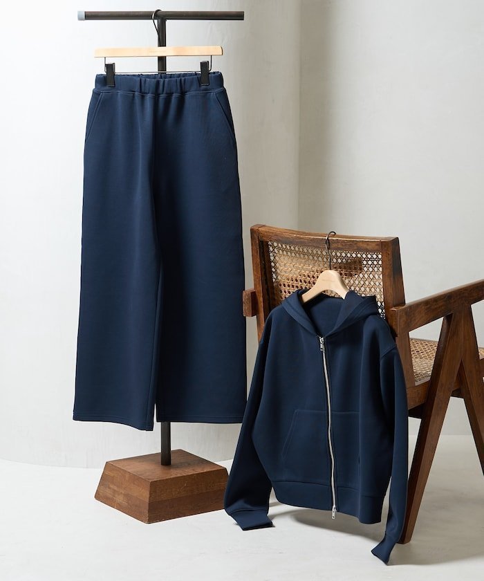【フリークスストア/FREAK'S STORE】の【セットアイテム】ボンディング ショートジップパーカー パンツセット 25AW インテリア・キッズ・メンズ・レディースファッション・服の通販 founy(ファニー) 　ファッション　Fashion　レディースファッション　Fashion for Women　パンツ　Pants & Trousers　2025年　2025　2025-2026秋冬・A/W　Autumn/Winter 2025–26 AW25–26　冬　Winter / This Winter　おすすめ　Recommended / Our Picks　コンパクト　Compact, Small Size　セットアップ　Set-Up, Coordinated Outfit　トレンド　Trend, Trending Now　バランス　Balance, Style Balance　フォルム　Silhouette, Form　ボトム　Bottoms, Lower Wear　ボンディング　Bonding, Bonded Fabric　エレガント 上品　Elegant　旅行　Travel　A/W・秋冬　Autumn/Winter　ネイビー|ID: prp329100004853009 ipo3291000000035646822