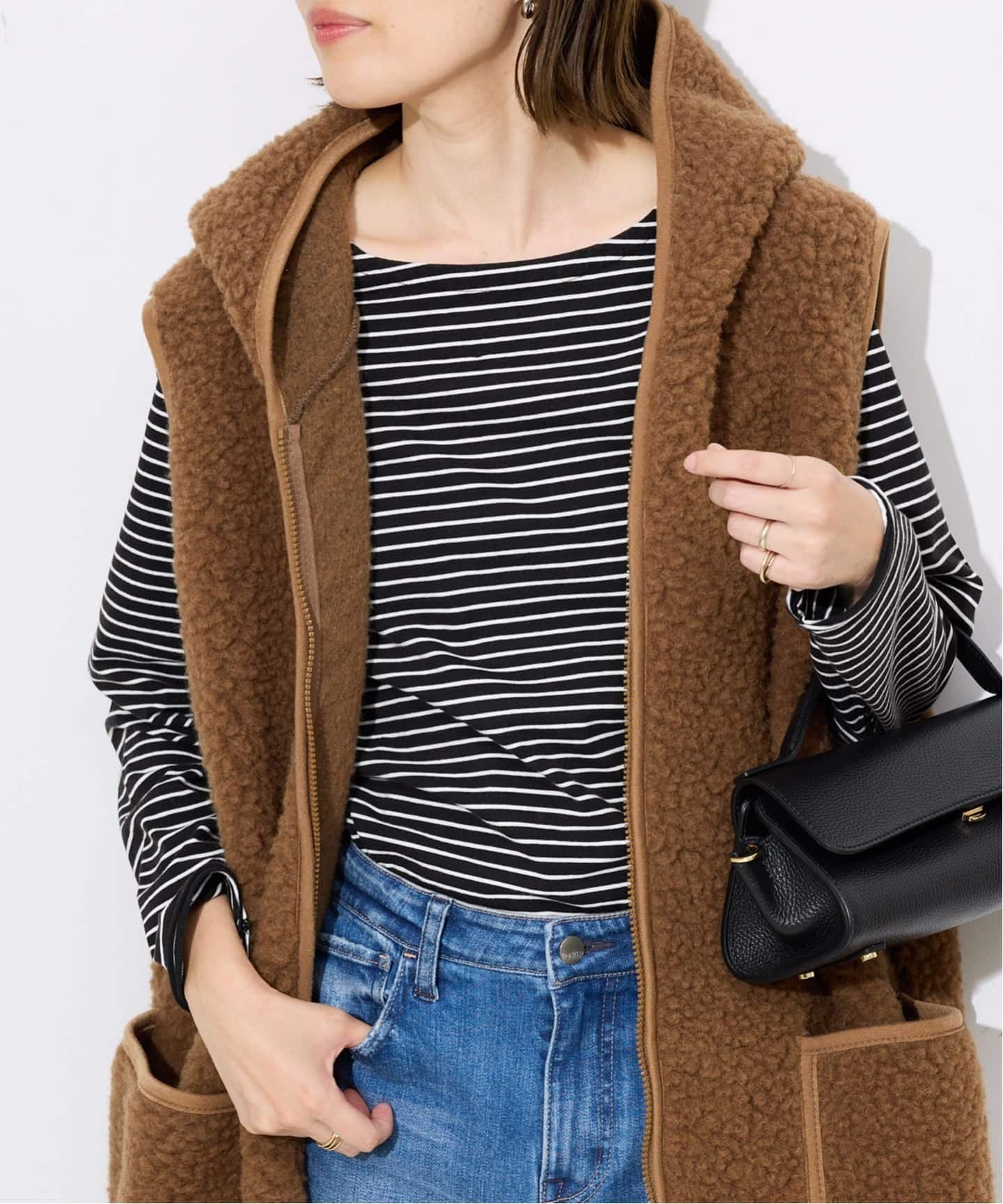 【スローブ イエナ/SLOBE IENA】のビンテージ加工ボーダーロンTEE インテリア・キッズ・メンズ・レディースファッション・服の通販 founy(ファニー) 　ファッション　Fashion　レディースファッション　Fashion for Women　トップス・カットソー　Cut & Sew Tops　ロングTシャツ・Tシャツ　Longline T-Shirts & Tees　2025年　2025　2025-2026秋冬・A/W　Autumn/Winter 2025–26 AW25–26　おすすめ　Recommended / Our Picks　インナー　Innerwear　デニム　Denim, Jeans Material　ビンテージ　Vintage, Retro Style　ベーシック　Basic, Essential　ボーダー　Border, Stripe　ブラック|ID: prp329100004853125 ipo3291000000035648408