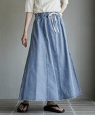 【コーエン/COEN】のコットンレーヨンデニムパネルフレアスカート COBALT|ID: prp329100004853219 ipo3291000000036317175