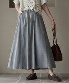 【コーエン/COEN】のコットンレーヨンデニムパネルフレアスカート LT.GRAY|ID: prp329100004853219 ipo3291000000036317176