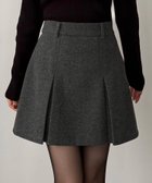 【ジュノア/JUNOAH】のcallautia メルトンプリーツミニスカート(インパン付き) ダークグレー|ID: prp329100004853305 ipo3291000000035649470