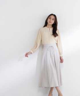 【ナチュラル ビューティー ベーシック/NATURAL BEAUTY BASIC】のナローリボンフレアスカート 人気、トレンドファッション・服の通販 founy(ファニー) ファッション Fashion レディースファッション Fashion for Women スカート Skirts Aライン・フレアスカート A-Line & Flared Skirts フレア Flare, Flared エレガント 上品 Elegant ビジネス 仕事 通勤 Business / Work / Commuting |ID:prp329100004853329