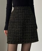 【ジュノア/JUNOAH】のLouere ラメファンシーツイードミニスカート(インパン付き,ウール混) 人気、トレンドファッション・服の通販 founy(ファニー) ファッション Fashion レディースファッション Fashion for Women スカート Skirts ミニスカート Mini Skirts thumbnail ブラック|ID: prp329100004853351 ipo3291000000035793518