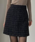 【ジュノア/JUNOAH】のLouere ラメファンシーツイードミニスカート(インパン付き,ウール混) 人気、トレンドファッション・服の通販 founy(ファニー) ファッション Fashion レディースファッション Fashion for Women スカート Skirts ミニスカート Mini Skirts thumbnail ネイビー|ID: prp329100004853351 ipo3291000000035793525