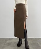 【ジュノア/JUNOAH】のCENEA ハイウエストジップIラインスカート(通年生地) 人気、トレンドファッション・服の通販 founy(ファニー) ファッション Fashion レディースファッション Fashion for Women スカート Skirts thumbnail ブラウン|ID: prp329100004853398 ipo3291000000035707321