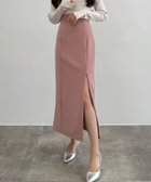 【ジュノア/JUNOAH】のCENEA ハイウエストジップIラインスカート(通年生地) 人気、トレンドファッション・服の通販 founy(ファニー) ファッション Fashion レディースファッション Fashion for Women スカート Skirts thumbnail ピンク|ID: prp329100004853398 ipo3291000000035707331