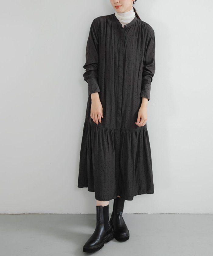 【アーバンリサーチ/URBAN RESEARCH】のギャザーティアードワンピース インテリア・キッズ・メンズ・レディースファッション・服の通販 founy(ファニー) https://founy.com/ ファッション Fashion レディースファッション Fashion for Women ワンピース Dresses 2025年 2025 2025-2026秋冬・A/W Autumn/Winter 2025–26 AW25–26 冬 Winter / This Winter おすすめ Recommended / Our Picks カーディガン Cardigan, Knitwear ジャケット Jacket, Outerwear ダウン Down, Puffer フロント Front, Front Design ロング Long, Long-Length エレガント 上品 Elegant A/W・秋冬 Autumn/Winter |ID: prp329100004853465 ipo3291000000036205566