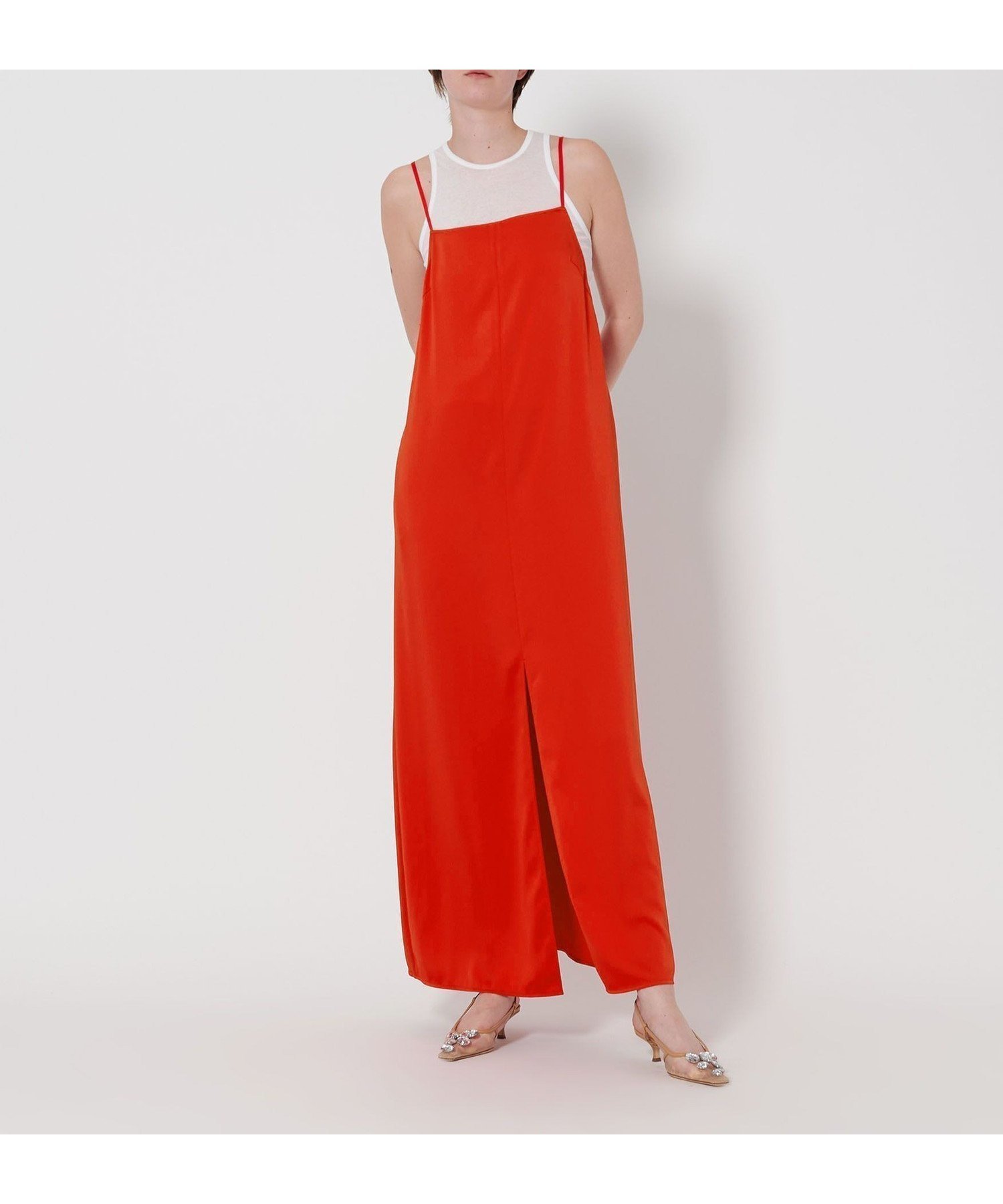 【ユナイテッドアローズ/UNITED ARROWS】のAEWEN MATOPH キャミソール ワンピース インテリア・キッズ・メンズ・レディースファッション・服の通販 founy(ファニー) 　ファッション　Fashion　レディースファッション　Fashion for Women　ワンピース　Dresses　アメリカン　American Style　カットソー　Cut and Sewn Top　キャミソール　Camisole, Spaghetti Strap Top　シンプル　Simple, Minimal　スニーカー　Sneakers, Trainers　スリット　Slit, Slit Detail　スリーブ　Sleeve, Long Sleeve / Short Sleeve　ダウン　Down, Puffer　ポケット　Pocket, Pocket Detail　ルーズ　Loose, Oversized　アウトレット　Outlet / Clearance　おすすめ　Recommended / Our Picks　エレガント 上品　Elegant　RED|ID: prp329100004853509 ipo3291000000035650568