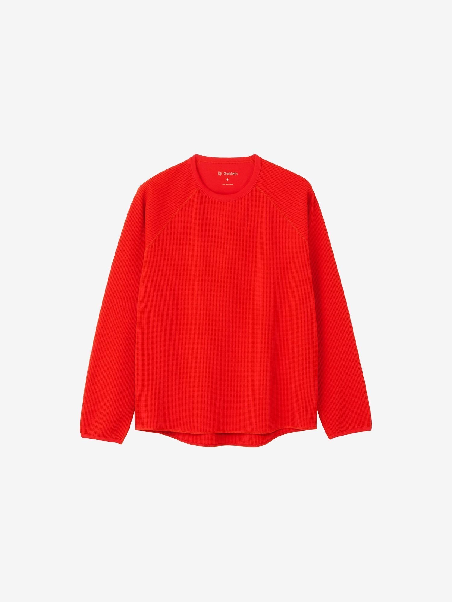 【ゴールドウィン/GOLDWIN】のワッフルライトロングスリーブティーシャツ(ユニセックス) インテリア・キッズ・メンズ・レディースファッション・服の通販 founy(ファニー) 　ファッション　Fashion　レディースファッション　Fashion for Women　トップス・カットソー　Cut & Sew Tops　シャツ・ブラウス・オフィスカジュアル　Elegant Blouses & Button-Ups　アウトドア　Outdoor Clothing　シンプル　Simple, Minimal　抗菌　Antibacterial, Bacteria-Resistant　軽量　Lightweight, Ultra Light　長袖　Long Sleeve, Full Sleeve　ラバレッド|ID: prp329100004853765 ipo3291000000036069548