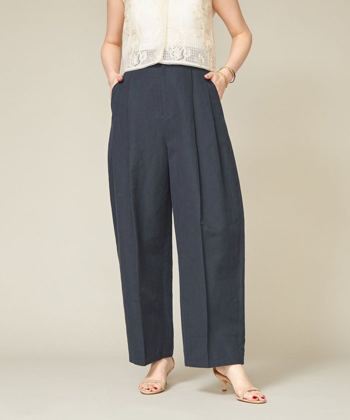 【ユナイテッドアローズ/UNITED ARROWS】のconte ヘリンボーン タック ワイドパンツ インテリア・キッズ・メンズ・レディースファッション・服の通販 founy(ファニー) https://founy.com/ ファッション Fashion レディースファッション Fashion for Women パンツ Pants & Trousers マニッシュ Mannish, Boyish ワイド Wide, Wide Fit アウトレット Outlet / Clearance |ID: prp329100004853824 ipo3291000000035668368