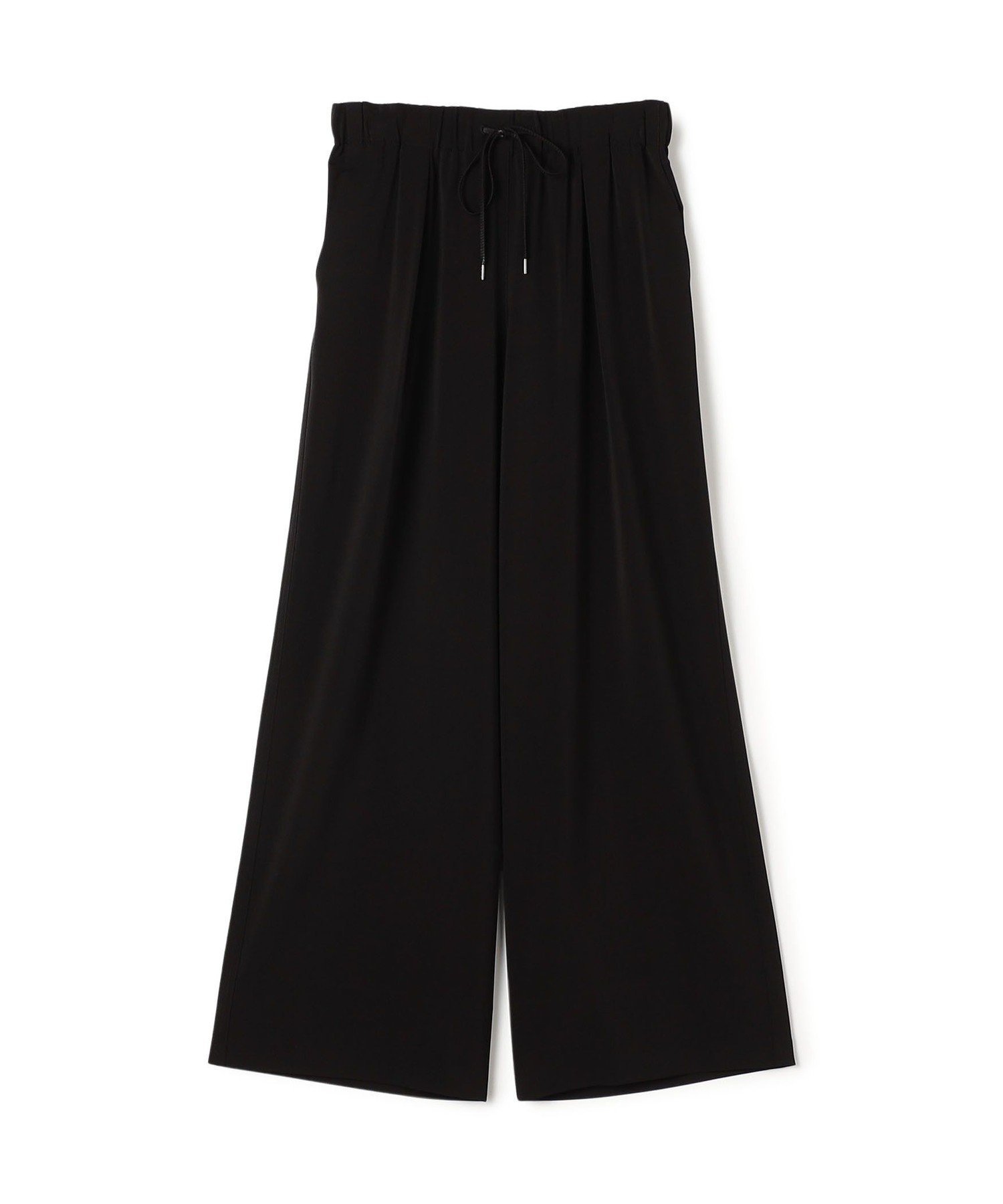【トゥモローランド/TOMORROWLAND】の2-wayストレッチ イージーセミワイドパンツ インテリア・キッズ・メンズ・レディースファッション・服の通販 founy(ファニー) 　ファッション　Fashion　レディースファッション　Fashion for Women　パンツ　Pants & Trousers　シューズ　Shoes, Footwear　シルク　Silk, 100% Silk　シンプル　Simple, Minimal　ストレッチ　Stretch, Stretchy Fabric　セットアップ　Set-Up, Coordinated Outfit　とろみ　Fluid, Flowy Fabric　ドレープ　Drape, Draping Fabric　ドローストリング　Drawstring, Pull Cord　バランス　Balance, Style Balance　フラット　Flat, Flat Shoes　リラックス　Relax, Relaxed Fit　おすすめ　Recommended / Our Picks　日本製　Made In Japan　セレモニー　Ceremony　入学式　Entrance Ceremony　19 ブラック|ID: prp329100004853839 ipo3291000000036284322