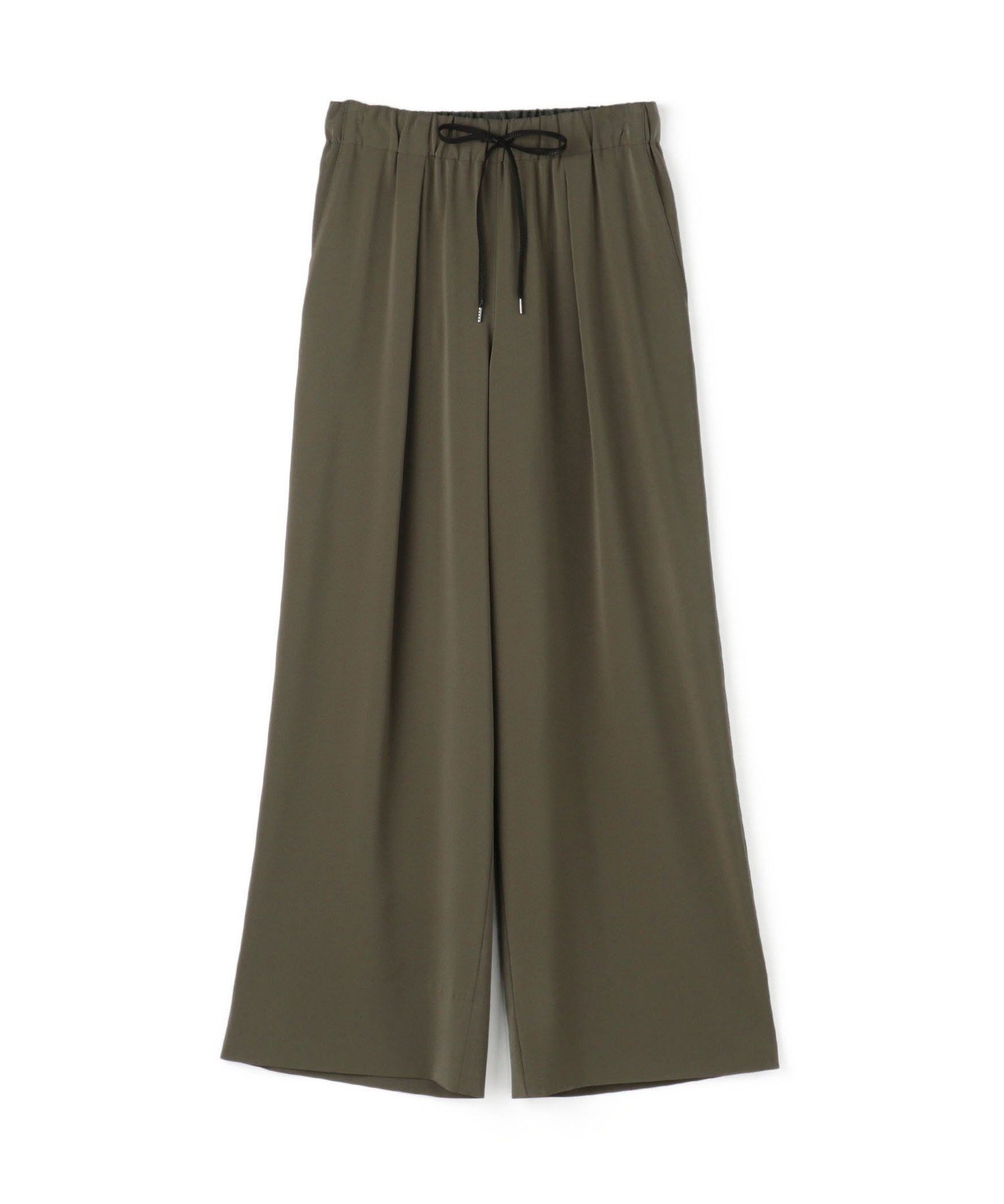 【トゥモローランド/TOMORROWLAND】の2-wayストレッチ イージーセミワイドパンツ インテリア・キッズ・メンズ・レディースファッション・服の通販 founy(ファニー) 　ファッション　Fashion　レディースファッション　Fashion for Women　パンツ　Pants & Trousers　シューズ　Shoes, Footwear　シルク　Silk, 100% Silk　シンプル　Simple, Minimal　ストレッチ　Stretch, Stretchy Fabric　セットアップ　Set-Up, Coordinated Outfit　とろみ　Fluid, Flowy Fabric　ドレープ　Drape, Draping Fabric　ドローストリング　Drawstring, Pull Cord　バランス　Balance, Style Balance　フラット　Flat, Flat Shoes　リラックス　Relax, Relaxed Fit　おすすめ　Recommended / Our Picks　日本製　Made In Japan　セレモニー　Ceremony　入学式　Entrance Ceremony　57 カーキ|ID: prp329100004853839 ipo3291000000036284327