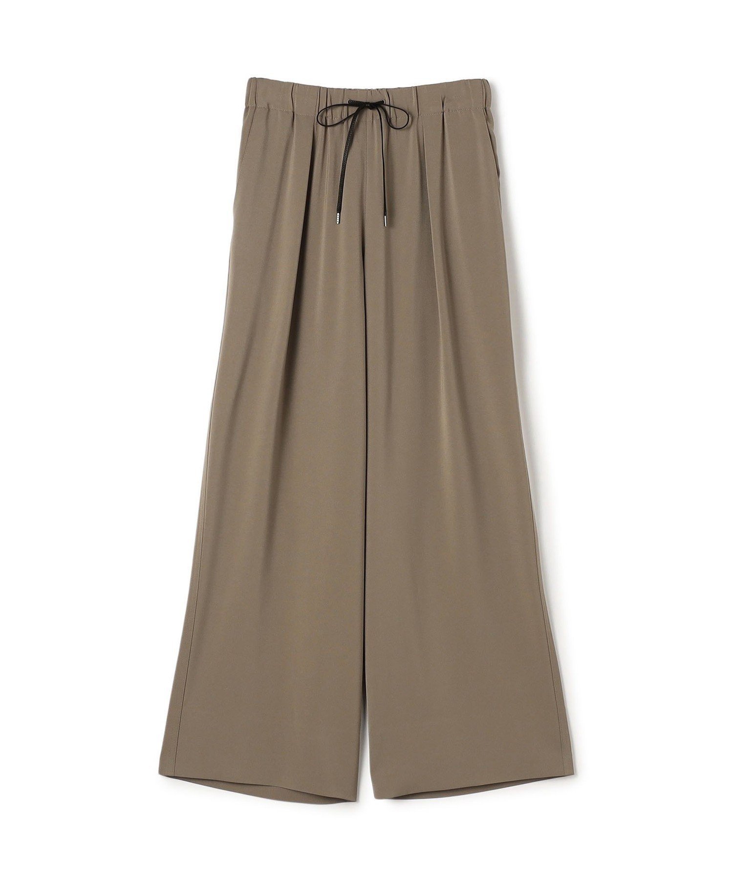 【トゥモローランド/TOMORROWLAND】の2-wayストレッチ イージーセミワイドパンツ インテリア・キッズ・メンズ・レディースファッション・服の通販 founy(ファニー) 　ファッション　Fashion　レディースファッション　Fashion for Women　パンツ　Pants & Trousers　シューズ　Shoes, Footwear　シルク　Silk, 100% Silk　シンプル　Simple, Minimal　ストレッチ　Stretch, Stretchy Fabric　セットアップ　Set-Up, Coordinated Outfit　とろみ　Fluid, Flowy Fabric　ドレープ　Drape, Draping Fabric　ドローストリング　Drawstring, Pull Cord　バランス　Balance, Style Balance　フラット　Flat, Flat Shoes　リラックス　Relax, Relaxed Fit　おすすめ　Recommended / Our Picks　日本製　Made In Japan　セレモニー　Ceremony　入学式　Entrance Ceremony　59 ライトカーキ|ID: prp329100004853839 ipo3291000000036284329