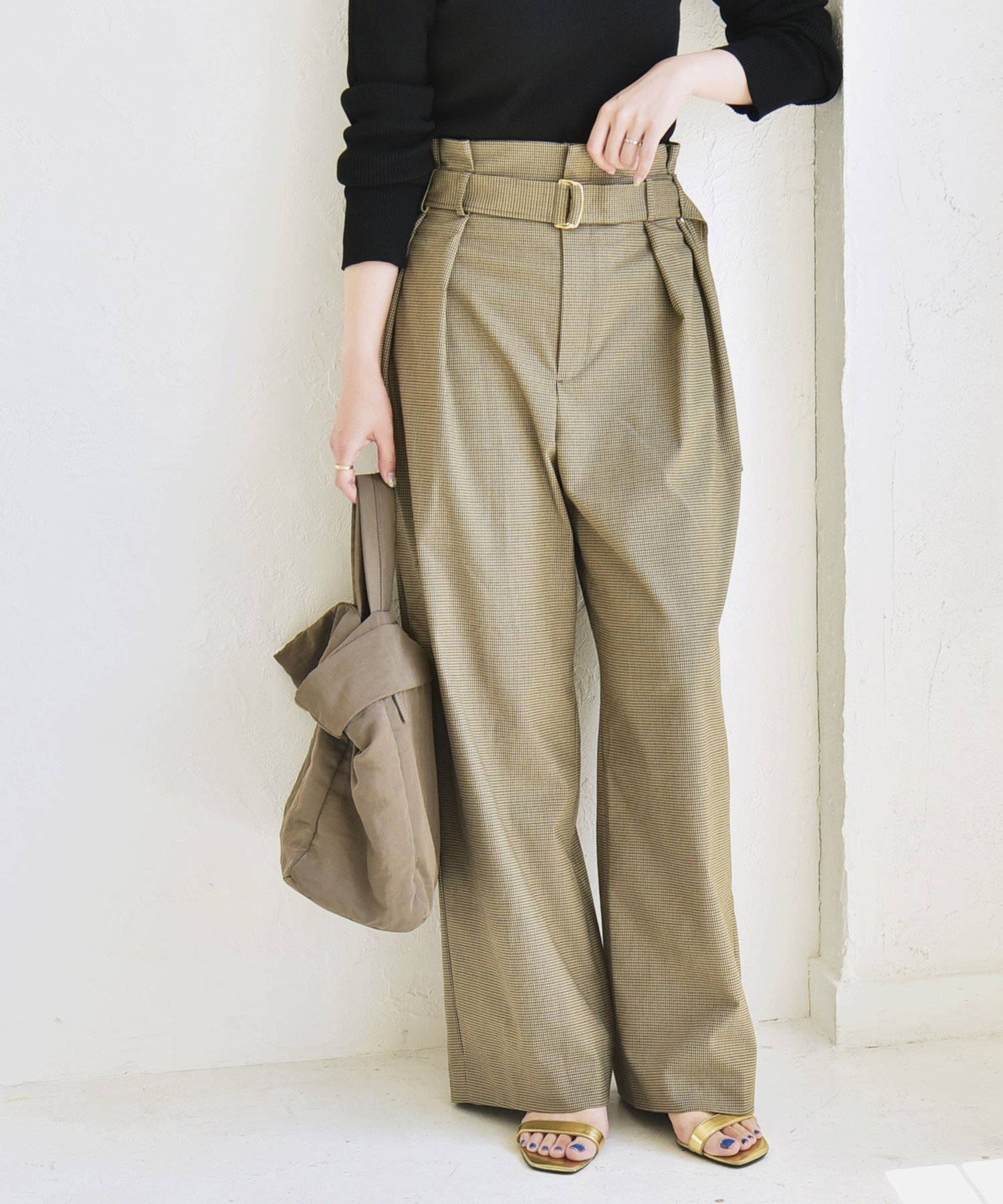 【シップス フォー ウィメン/SHIPS】のquaranciel 洗濯機可能 ハンサム ハイウエスト ベルト ワイド パンツ インテリア・キッズ・メンズ・レディースファッション・服の通販 founy(ファニー) 　ファッション　Fashion　レディースファッション　Fashion for Women　パンツ　Pants & Trousers　ベルト&ウエストマーク　Belts & Waist Accessories　洗える　Machine Washable　カットソー　Cut and Sewn Top　ジャケット　Jacket, Outerwear　スマート　Smart, Elegant　セットアップ　Set-Up, Coordinated Outfit　デスク　Desk, Work Desk　フロント　Front, Front Design　ワイド　Wide, Wide Fit　ワーク　Workwear, Utility Style　2025年　2025　2025-2026秋冬・A/W　Autumn/Winter 2025–26 AW25–26　ブラウン|ID: prp329100004853846 ipo3291000000035668921