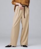 【アンタイトル/UNTITLED】の【洗える/はっ水/後ろウエストゴム】ストレッチ2タックワイドパンツ ベージュ|ID: prp329100004853849 ipo3291000000035669009