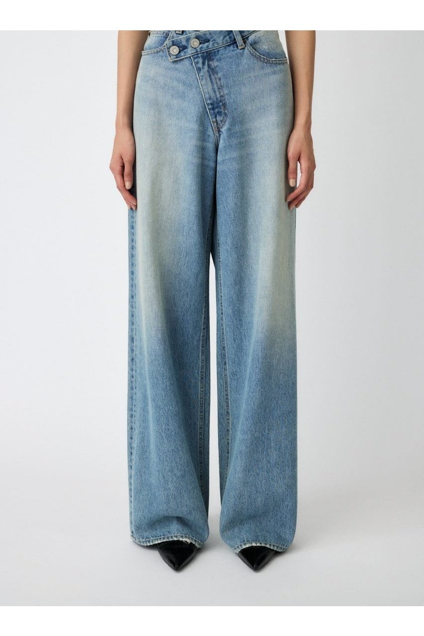 【マウジー/moussy】のCROSS WAIST WIDE ストレート インテリア・キッズ・メンズ・レディースファッション・服の通販 founy(ファニー) 　ファッション　Fashion　レディースファッション　Fashion for Women　厚底　Platform Shoes　キャミソール　Camisole, Spaghetti Strap Top　クラッシュ　Distressed, Crashed Style　コンパクト　Compact, Small Size　今季　This Season, Current Season　サンダル　Sandals, Summer Shoes　シューズ　Shoes, Footwear　ストレート　Straight, Straight Cut　スニーカー　Sneakers, Trainers　タンク　Tank Top, Sleeveless Top　ダメージ　Distressed, Destroyed　デニム　Denim, Jeans Material　トレンド　Trend, Trending Now　フィット　Fit, Slim Fit　フラット　Flat, Flat Shoes　ワイド　Wide, Wide Fit　ワンポイント　One Point, Statement Accent　おすすめ　Recommended / Our Picks　L/BLU1|ID: prp329100004853859 ipo3291000000036041912