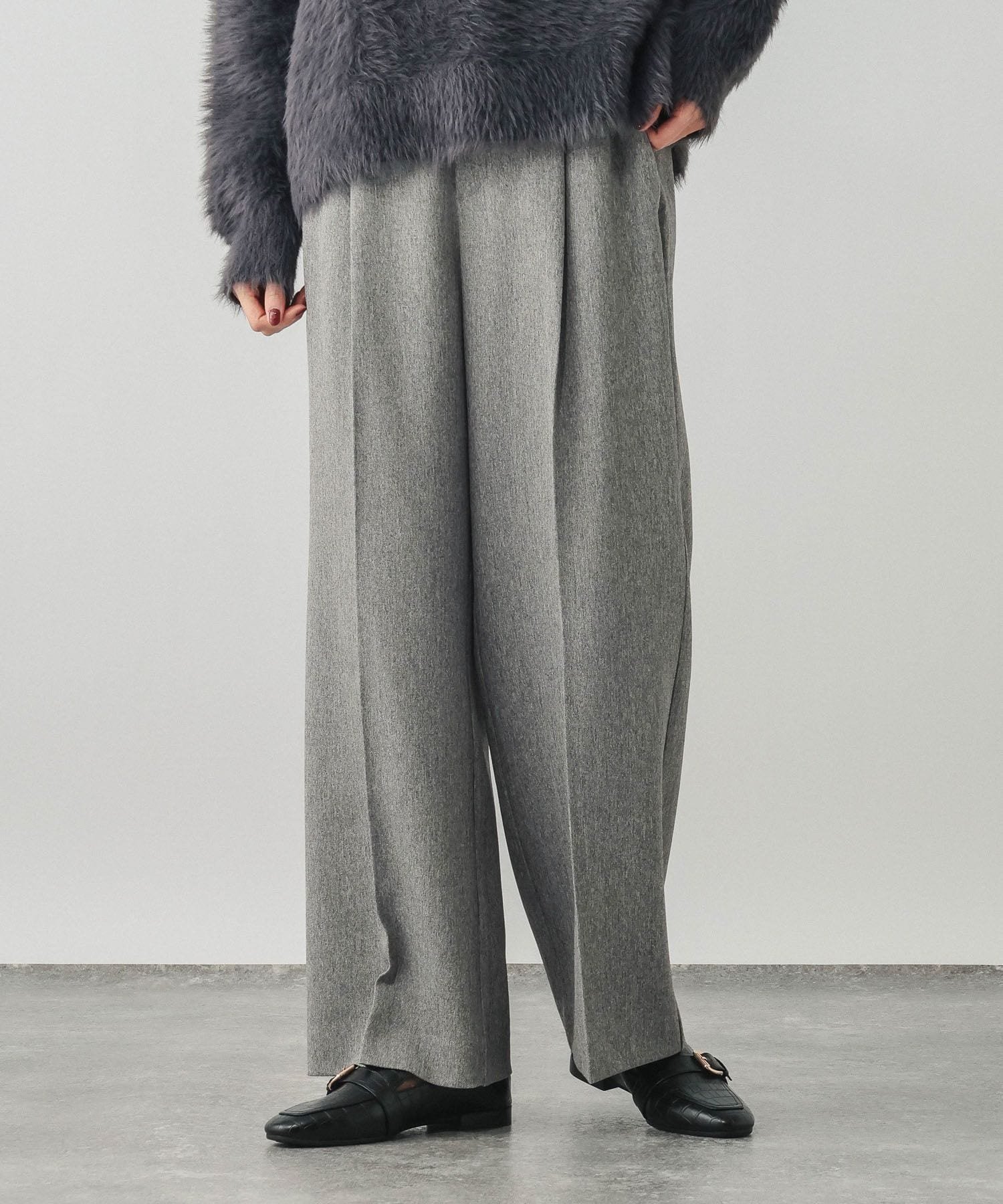 【グローバルワーク/GLOBAL WORK】のスッキリイージーパンツ/600988 インテリア・キッズ・メンズ・レディースファッション・服の通販 founy(ファニー) 　ファッション　Fashion　レディースファッション　Fashion for Women　パンツ　Pants & Trousers　春　Spring　秋　Autumn　ギャザー　Gathered, Ruffled　吸水　Absorbent, Quick-Dry　シューズ　Shoes, Footwear　ジャケット　Jacket, Outerwear　スウェット / スエット　Sweatshirt, Sweatwear　ストレッチ　Stretch, Stretchy Fabric　センター　Center, Center Line　バランス　Balance, Style Balance　フロント　Front, Front Design　おすすめ　Recommended / Our Picks　杢グレー15|ID: prp329100004853880 ipo3291000000036339981