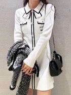 【リリーブラウン/Lily Brown】の【LILY BROWN×MARY QUANT】ビジューボタンミニニットワンピース WHT[001]|ID: prp329100004853898 ipo3291000000035670488