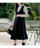 【アンタイトル/UNTITLED】の【Aライン/ワンピース】Vネックジャンパースカート ブラック|ID: prp329100004853921 ipo3291000000035671198