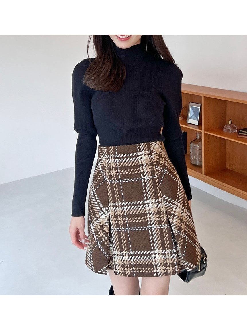 【スナイデル/SNIDEL】のSustainableロービングチェックミニスカート インテリア・キッズ・メンズ・レディースファッション・服の通販 founy(ファニー) 　ファッション　Fashion　レディースファッション　Fashion for Women　スカート　Skirts　ミニスカート　Mini Skirts　イエロー　Yellow　クラシカル　Classical, Vintage-Inspired　今季　This Season, Current Season　チェック　Check, Plaid, Tartan　トレンド　Trend, Trending Now　定番　Standard, Basic Item　人気　Popular, Best Seller　バイアス　Bias, Diagonal Cut　フィット　Fit, Slim Fit　ブライト　Bright, Shiny　ロング　Long, Long-Length　おすすめ　Recommended / Our Picks　BRW[058]|ID: prp329100004853994 ipo3291000000035673100