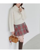 【スナイデル/SNIDEL】のSustainableロービングチェックミニスカート RED[046]|ID: prp329100004853994 ipo3291000000036294607