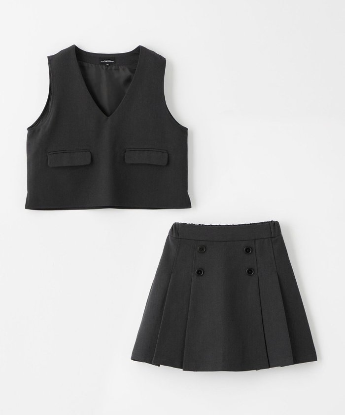 【ユナイテッドアローズ/UNITED ARROWS / KIDS】のベスト + タックスカート セット / キッズ 100cm-130cm インテリア・キッズ・メンズ・レディースファッション・服の通販 founy(ファニー) https://founy.com/ ファッション Fashion キッズファッション Fashion for Kids インナー Innerwear オケージョン Occasion Wear 春 Spring キュロット Culottes, Wide Shorts シンプル Simple, Minimal セットアップ Set-Up, Coordinated Outfit チェック Check, Plaid, Tartan フォーマル Formal, Dressy ベスト Vest, Waistcoat ポケット Pocket, Pocket Detail アウトレット Outlet / Clearance おすすめ Recommended / Our Picks セレモニー Ceremony 入学式 Entrance Ceremony 卒業式 Graduation Ceremony 結婚式 Wedding 2025年 2025 2025春夏・S/S Spring/Summer 2025 SS25 |ID: prp329100004854186 ipo3291000000036010456