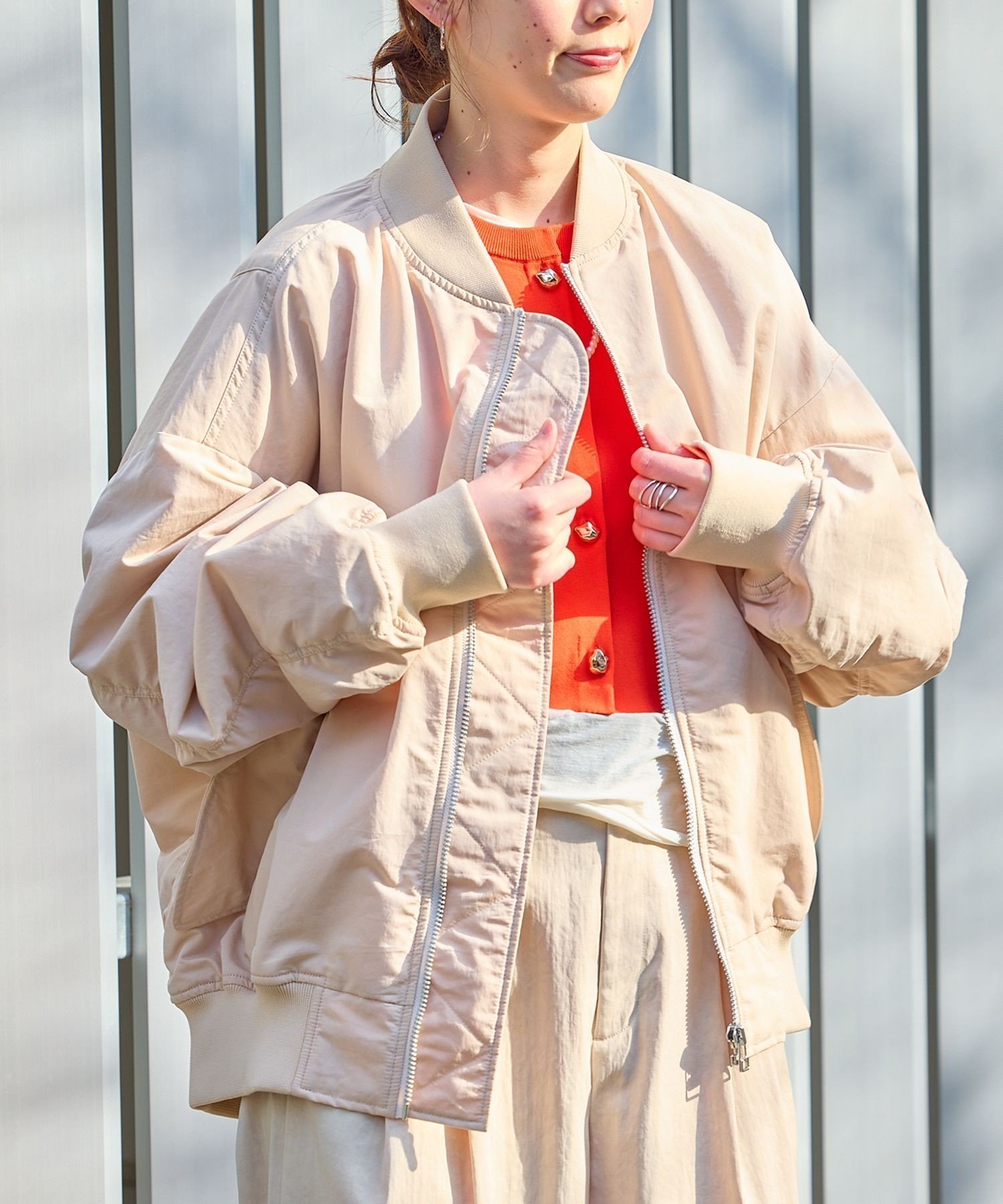 【アダム エ ロペ/ADAM ET ROPE'】の【PROVOKE for ADAM ET ROPE 】別注 MA-1 インテリア・キッズ・メンズ・レディースファッション・服の通販 founy(ファニー) 　ファッション　Fashion　レディースファッション　Fashion for Women　アウター　Coat / Outerwear Collection　MA-1ジャケット　MA-1 Bomber Jackets / Flight Jackets　ショルダー　Shoulder, Shoulder Strap　ドロップ　Drop Shoulder, Dropped Style　バランス　Balance, Style Balance　ブルゾン　Blouson, Bomber Jacket　別注　Limited Edition, Custom Order　リラックス　Relax, Relaxed Fit　2026年　2026　ベージュ系(28)|ID: prp329100004854204 ipo3291000000036037028