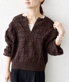 【シップス フォー ウィメン/SHIPS】の【WEB限定】 洗濯機可能 2WAY フラワー ジャカード ハーフ ジップ プルオーバー 人気、トレンドファッション・服の通販 founy(ファニー) ファッション Fashion レディースファッション Fashion for Women トップス・カットソー Cut & Sew Tops カジュアルプルオーバー・ニットトップス Pullovers & Knit Tops / Casual Pullovers インナー Innerwear 春 Spring ジップ Zip, Zipper ジャカード／ジャガード Jacquard, Woven Pattern タンク Tank Top, Sleeveless Top タートルネック Turtleneck, High Neck ハーフ Half, Half-Length フラワー Flower, Floral ボトム Bottoms, Lower Wear ポケット Pocket, Pocket Detail モチーフ Motif, Design Theme 2025年 2025 2025-2026秋冬・A/W Autumn/Winter 2025–26 AW25–26 thumbnail ブラウン|ID: prp329100004854214 ipo3291000000035702292