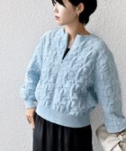 【シップス フォー ウィメン/SHIPS】の【WEB限定】 洗濯機可能 2WAY フラワー ジャカード ハーフ ジップ プルオーバー 人気、トレンドファッション・服の通販 founy(ファニー) ファッション Fashion レディースファッション Fashion for Women トップス・カットソー Cut & Sew Tops カジュアルプルオーバー・ニットトップス Pullovers & Knit Tops / Casual Pullovers インナー Innerwear 春 Spring ジップ Zip, Zipper ジャカード／ジャガード Jacquard, Woven Pattern タンク Tank Top, Sleeveless Top タートルネック Turtleneck, High Neck ハーフ Half, Half-Length フラワー Flower, Floral ボトム Bottoms, Lower Wear ポケット Pocket, Pocket Detail モチーフ Motif, Design Theme 2025年 2025 2025-2026秋冬・A/W Autumn/Winter 2025–26 AW25–26 thumbnail ライトブルー|ID: prp329100004854214 ipo3291000000035702298