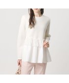 【ユナイテッドアローズ/UNITED ARROWS】のペプラムフリル カットソー 人気、トレンドファッション・服の通販 founy(ファニー) ファッション Fashion レディースファッション Fashion for Women トップス・カットソー Cut & Sew Tops カットソー・ベーシックTシャツ Cut-and-Sewn Tops / Stretch Tees & Basics オーガンジー Organza Fabric カットソー Cut and Sewn Top シンプル Simple, Minimal スリム Slim, Slim Fit センター Center, Center Line タイプライター Typewriter Fabric, Crisp Cotton フリル Frill, Ruffle ペプラム Peplum, Flared Hem ワイド Wide, Wide Fit エレガント 上品 Elegant thumbnail WHITE|ID: prp329100004854229 ipo3291000000036073246