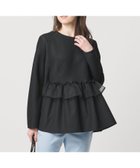 【ユナイテッドアローズ/UNITED ARROWS】のペプラムフリル カットソー 人気、トレンドファッション・服の通販 founy(ファニー) ファッション Fashion レディースファッション Fashion for Women トップス・カットソー Cut & Sew Tops カットソー・ベーシックTシャツ Cut-and-Sewn Tops / Stretch Tees & Basics オーガンジー Organza Fabric カットソー Cut and Sewn Top シンプル Simple, Minimal スリム Slim, Slim Fit センター Center, Center Line タイプライター Typewriter Fabric, Crisp Cotton フリル Frill, Ruffle ペプラム Peplum, Flared Hem ワイド Wide, Wide Fit エレガント 上品 Elegant thumbnail BLACK|ID: prp329100004854229 ipo3291000000036073248