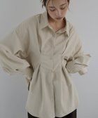 【ヘラム/hellam】の【hellam*HOTARU】合繊ウエストタックシャツ 人気、トレンドファッション・服の通販 founy(ファニー) ファッション Fashion レディースファッション Fashion for Women トップス・カットソー Cut & Sew Tops シャツ・ブラウス・オフィスカジュアル Elegant Blouses & Button-Ups thumbnail ベージュ|ID: prp329100004854258 ipo3291000000036038146