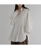 【ヘラム/hellam】の【hellam*HOTARU】合繊ウエストタックシャツ 人気、トレンドファッション・服の通販 founy(ファニー) ファッション Fashion レディースファッション Fashion for Women トップス・カットソー Cut & Sew Tops シャツ・ブラウス・オフィスカジュアル Elegant Blouses & Button-Ups thumbnail アイボリー|ID: prp329100004854258 ipo3291000000036038159