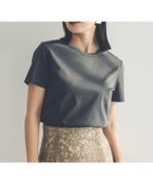 【アニュアンス/anuans】のシルクタッチコットンスリムフィットT 人気、トレンドファッション・服の通販 founy(ファニー) ファッション Fashion レディースファッション Fashion for Women シルク Silk, 100% Silk シルケット Silket, Silky Cotton 定番 Standard, Basic Item バランス Balance, Style Balance プレート Plate, Dish ベーシック Basic, Essential 半袖 Short Sleeve, Half Sleeve エレガント 上品 Elegant thumbnail CHARCOALGREY|ID: prp329100004854270 ipo3291000000035705592