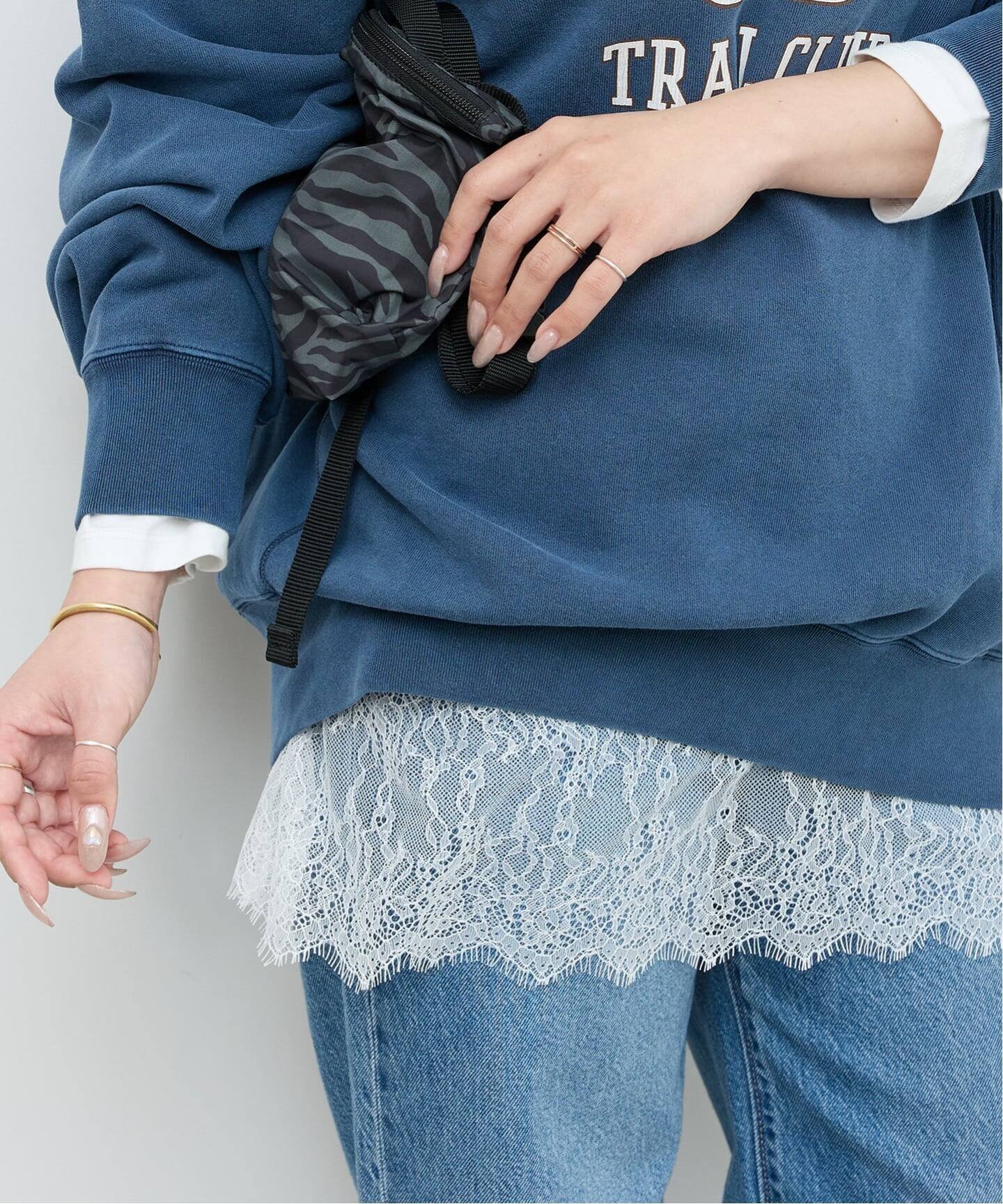 【ジャーナルスタンダード レリューム/JOURNAL STANDARD relume】のレースヘムロンT 人気、トレンドファッション・服の通販 founy(ファニー) ファッション Fashion レディースファッション Fashion for Women トップス・カットソー Cut & Sew Tops ロングTシャツ・Tシャツ Longline T-Shirts & Tees 2026年 2026 インナー Innerwear カーディガン Cardigan, Knitwear ジャケット Jacket, Outerwear トレンド Trend, Trending Now ラッセル Raschel, Raschel Lace レース Lace, Lace Fabric other-1|ID: prp329100004854294 ipo3291000000036073218