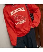 【フリークスストア/FREAK'S STORE】のMETAQUEEN フロッキー キャット 裏起毛 スウェット 限定展開 25AW 人気、トレンドファッション・服の通販 founy(ファニー) ファッション Fashion レディースファッション Fashion for Women トップス・カットソー Cut & Sew Tops レディースパーカー・カジュアルフーディー Casual Hoodies & Sweatshirts スウェット・クルーネックトップス Sweatshirts & Crewnecks / Relaxed Fit Sweat Tops 2025年 2025 2025-2026秋冬・A/W Autumn/Winter 2025–26 AW25–26 冬 Winter / This Winter スウェット / スエット Sweatshirt, Sweatwear A/W・秋冬 Autumn/Winter thumbnail レッド|ID: prp329100004854305 ipo3291000000035706165