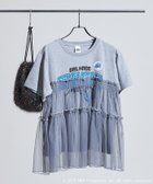 【フリークスストア/FREAK'S STORE】のNBA プリント チュールフリル ドッキングTシャツ 25AW 人気、トレンドファッション・服の通販 founy(ファニー) ファッション Fashion レディースファッション Fashion for Women トップス・カットソー Cut & Sew Tops シャツ・ブラウス・オフィスカジュアル Elegant Blouses & Button-Ups ロングTシャツ・Tシャツ Longline T-Shirts & Tees 2025年 2025 2025-2026秋冬・A/W Autumn/Winter 2025–26 AW25–26 冬 Winter / This Winter チュール Tulip, Tulip Motif トレンド Trend, Trending Now ドッキング Docking, Mixed Material プリント Print, Printed Pattern リメイク Remake, Reconstructed A/W・秋冬 Autumn/Winter thumbnail ライトグレー|ID: prp329100004854344 ipo3291000000035706747