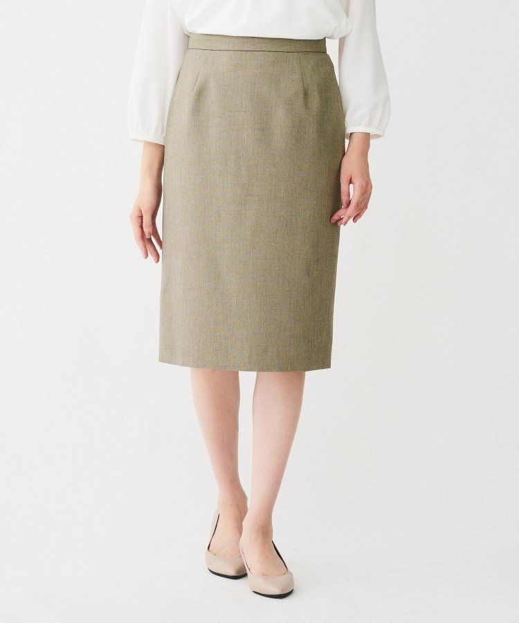 【アンタイトル/UNTITLED】の【洗える/お仕事スーツ】ドライメランジ タイトスカート インテリア・キッズ・メンズ・レディースファッション・服の通販 founy(ファニー) 　ファッション　Fashion　レディースファッション　Fashion for Women　スカート　Skirts　スーツ　Business Suits & Workwear　スーツスカート・ビジネス用スカート　Suit Skirts / Office Skirts　エレガント 上品　Elegant　洗える　Machine Washable　スマート　Smart, Elegant　スーツ　Suit, Formalwear　タイトスカート　Pencil Skirt, Tight Skirt　ドレープ　Drape, Draping Fabric　定番　Standard, Basic Item　フィット　Fit, Slim Fit　ベーシック　Basic, Essential　ポケット　Pocket, Pocket Detail　メランジ　Melange, Mixed Yarn　おすすめ　Recommended / Our Picks　夏　Summer　ビジネス 仕事 通勤　Business / Work / Commuting　ベージュ|ID: prp329100004854359 ipo3291000000035707026