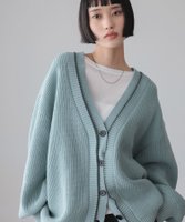 【ローリーズファーム/LOWRYS FARM】の7GハイショクVカーディガン 人気、トレンドファッション・服の通販 founy(ファニー) ファッション Fashion レディースファッション Fashion for Women トップス・カットソー Cut & Sew Tops カーディガン・羽織り Layered Style Cardigans アクリル Acrylic Material カーディガン Cardigan, Knitwear ショート Short, Short Length シンプル Simple, Minimal ダブル Double, Double-Breasted デニム Denim, Jeans Material フレア Flare, Flared ロング Long, Long-Length ワイド Wide, Wide Fit 定番 Standard, Basic Item 畦 Ribbed Knit |ID:prp329100004854765
