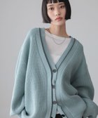 【ローリーズファーム/LOWRYS FARM】の7GハイショクVカーディガン 人気、トレンドファッション・服の通販 founy(ファニー) ファッション Fashion レディースファッション Fashion for Women トップス・カットソー Cut & Sew Tops カーディガン・羽織り Layered Style Cardigans アクリル Acrylic Material カーディガン Cardigan, Knitwear ショート Short, Short Length シンプル Simple, Minimal ダブル Double, Double-Breasted デニム Denim, Jeans Material フレア Flare, Flared ロング Long, Long-Length ワイド Wide, Wide Fit 定番 Standard, Basic Item 畦 Ribbed Knit thumbnail ブルー|ID: prp329100004854765 ipo3291000000035729537