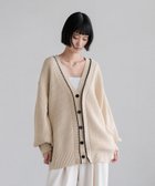 【ローリーズファーム/LOWRYS FARM】の7GハイショクVカーディガン 人気、トレンドファッション・服の通販 founy(ファニー) ファッション Fashion レディースファッション Fashion for Women トップス・カットソー Cut & Sew Tops カーディガン・羽織り Layered Style Cardigans アクリル Acrylic Material カーディガン Cardigan, Knitwear ショート Short, Short Length シンプル Simple, Minimal ダブル Double, Double-Breasted デニム Denim, Jeans Material フレア Flare, Flared ロング Long, Long-Length ワイド Wide, Wide Fit 定番 Standard, Basic Item 畦 Ribbed Knit thumbnail ホワイト|ID: prp329100004854765 ipo3291000000035729542