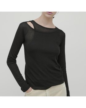 【エイチオーヴィー/H O V】のkiehtova/LAYERED SHEER TOPS /レイヤード シアー トップス 長袖 人気、トレンドファッション・服の通販 founy(ファニー) ファッション Fashion レディースファッション Fashion for Women トップス・カットソー Cut & Sew Tops エアリー Airy Texture シアー Sheer, See-Through モダン Modern, Contemporary 夏 Summer 長袖 Long Sleeve, Full Sleeve |ID:prp329100004854771