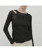【エイチオーヴィー/H O V】のkiehtova/LAYERED SHEER TOPS /レイヤード シアー トップス 長袖 人気、トレンドファッション・服の通販 founy(ファニー) ファッション Fashion レディースファッション Fashion for Women トップス・カットソー Cut & Sew Tops エアリー Airy Texture シアー Sheer, See-Through モダン Modern, Contemporary 夏 Summer 長袖 Long Sleeve, Full Sleeve thumbnail black|ID: prp329100004854771 ipo3291000000036071496