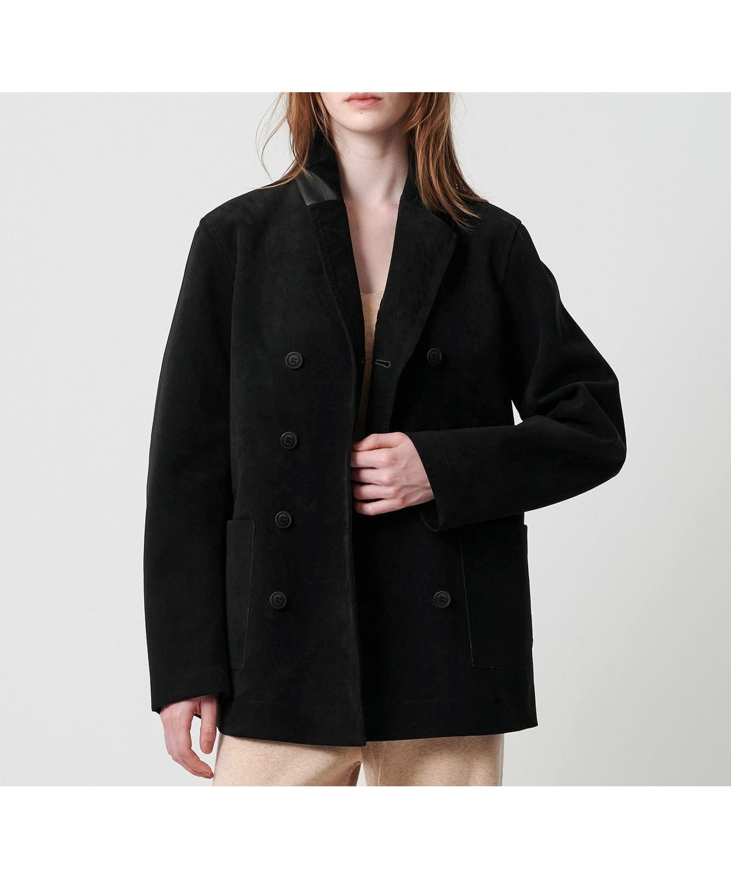 【ビューティ&ユース ユナイテッドアローズ/BEAUTY&YOUTH / UNITED ARROWS】のATTISESSION スエードライク ボンディング Pコート インテリア・キッズ・メンズ・レディースファッション・服の通販 founy(ファニー) 　ファッション　Fashion　レディースファッション　Fashion for Women　アウター　Coat / Outerwear Collection　コート・ロングコート・ピーコート　Long Coats, Peacoats & More　Pコート　Pea Coats　おすすめ　Recommended / Our Picks　なめらか　Smooth, Silky Texture　クラシカル　Classical, Vintage-Inspired　クラシック　Classic, Timeless Style　デニム　Denim, Jeans Material　フォルム　Silhouette, Form　ボンディング　Bonding, Bonded Fabric　リュクス　Luxury, Elegant, High-End, Chic　ロング　Long, Long-Length　BLACK|ID: prp329100004854776 ipo3291000000035730064