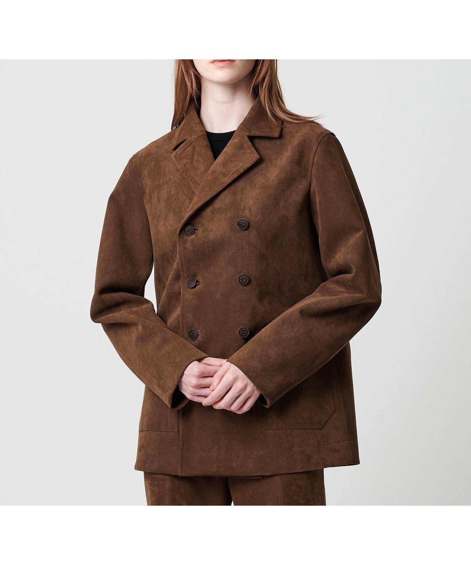 【ビューティ&ユース ユナイテッドアローズ/BEAUTY&YOUTH / UNITED ARROWS】のATTISESSION スエードライク ボンディング Pコート インテリア・キッズ・メンズ・レディースファッション・服の通販 founy(ファニー) 　ファッション　Fashion　レディースファッション　Fashion for Women　アウター　Coat / Outerwear Collection　コート・ロングコート・ピーコート　Long Coats, Peacoats & More　Pコート　Pea Coats　おすすめ　Recommended / Our Picks　なめらか　Smooth, Silky Texture　クラシカル　Classical, Vintage-Inspired　クラシック　Classic, Timeless Style　デニム　Denim, Jeans Material　フォルム　Silhouette, Form　ボンディング　Bonding, Bonded Fabric　リュクス　Luxury, Elegant, High-End, Chic　ロング　Long, Long-Length　DK.BROWN|ID: prp329100004854776 ipo3291000000035730067