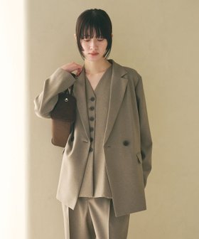 【ビューティ&ユース ユナイテッドアローズ/BEAUTY&YOUTH / UNITED ARROWS】の【WEB限定 Wardrobe DAILY MINIMAL】メランジ ダブルジャケット ウォッシャブル 人気、トレンドファッション・服の通販 founy(ファニー) ファッション Fashion レディースファッション Fashion for Women アウター Coat / Outerwear Collection レディースジャケット・軽アウター Jackets ウォッシャブル Machine Washable オケージョン Occasion Wear クール Cool, Chic 今季 This Season, Current Season シンプル Simple, Minimal ジャケット Jacket, Outerwear セットアップ Set-Up, Coordinated Outfit ダブル Double, Double-Breasted デニム Denim, Jeans Material メランジ Melange, Mixed Yarn おすすめ Recommended / Our Picks セレモニー Ceremony ビジネス 仕事 通勤 Business / Work / Commuting |ID:prp329100004854785